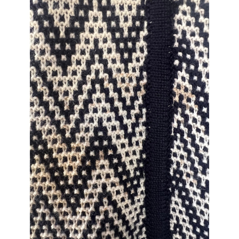 Banana Republic Knit Cardigan Sweater Open Front Zigzag Pattern Womens - Picture 5 of 5